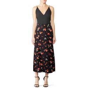 Vilshenko Keely Floral Midi Skirt